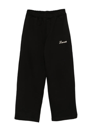 Laneus logo-embroidered pants - Black