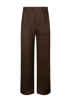 SELECTED button zip trousers - Brown
