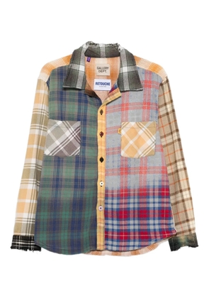 GALLERY DEPT. patchwork checked shirt - Blue