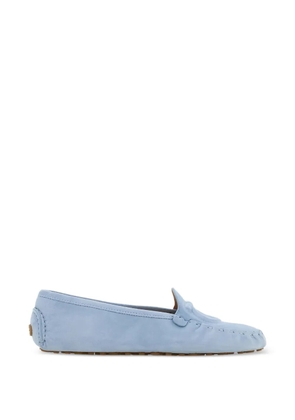 Ferragamo Gancini applique flat shoes - Blue