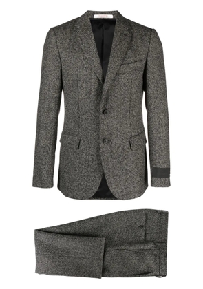 Valentino Garavani single-breasted tweed suit - Grey