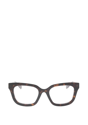 Gucci Eyewear geometric frame glasses - Brown