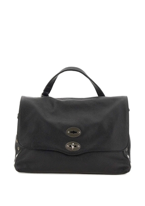 Zanellato medium Postina Daily twist-lock studs leather tote bag - Black