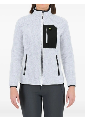 KARPOS zip pocket cardigan - White