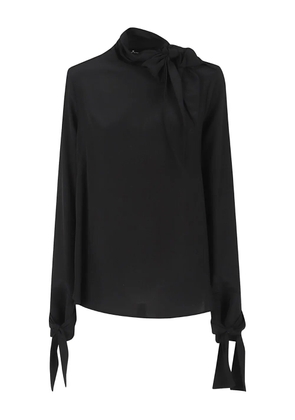 Ermanno Scervino tie-neck top - Black