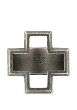 Cross large cross ring - Silver