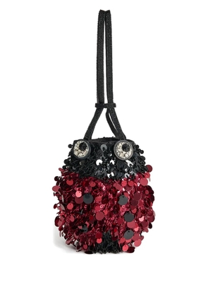 Anya Hindmarch Ladybird sequin bucket bag - Red