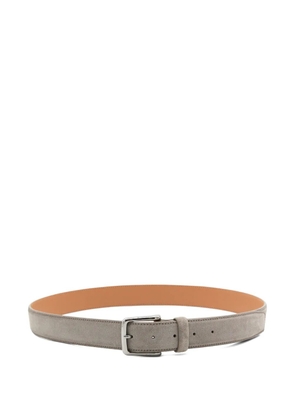 Tod's suede buckle belt - Grey