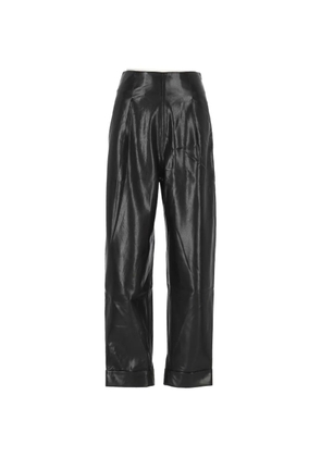 THE ANDAMANE pleated trousers - Black
