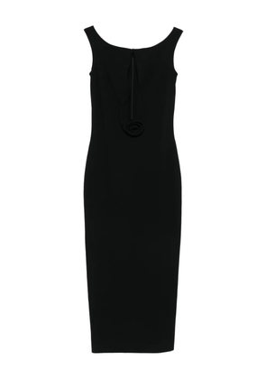 Magda Butrym rosette-detail cut-out maxi dress - Black