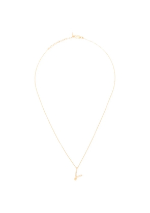 Missoma Curly Molten mini inicial-V necklace - Gold