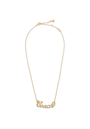 Coach heart detail necklace - Gold