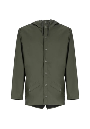 Rains flap-pocket hooded jacket - Green