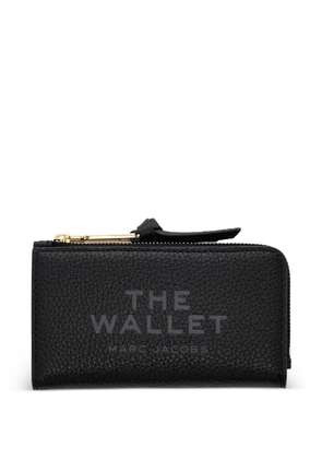 Marc Jacobs embossed zip leather wallet - Black