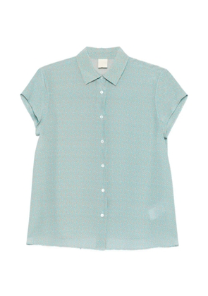 ASPESI buttoned-fastening floral-print shirt - Blue
