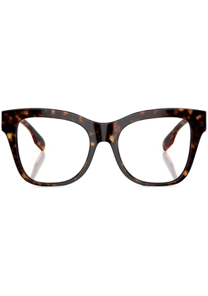 Burberry Eyewear TB-motif square-frame glasses - Brown
