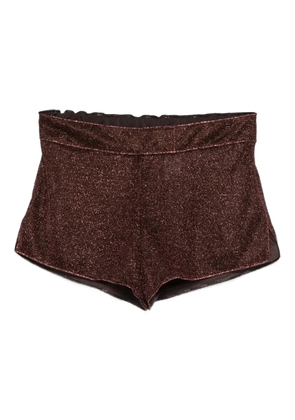 Oséree Lumière shimmer shorts - Brown
