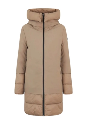 Canadian Becancour hooded-quilted coat - Neutrals