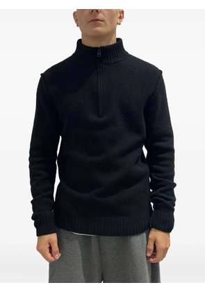 RAYNE 1896 zip-neck sweater - Black