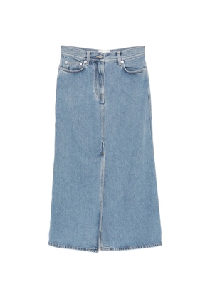LouLou de Saison front-slit denim skirt - Blue