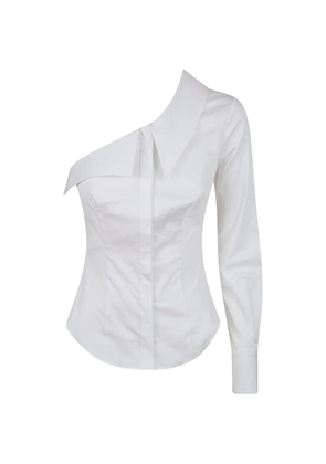 Elisabetta Franchi one-shoulder shirt - White