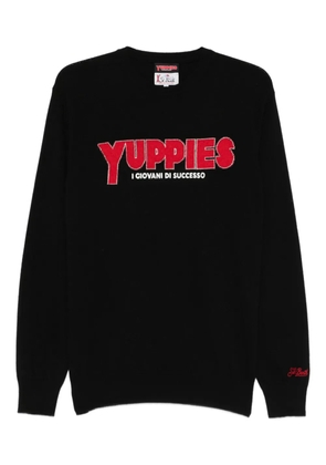 MC2 Saint Barth embroidered heron sweater - Black