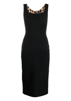 Dolce & Gabbana square-neck midi dress - Black