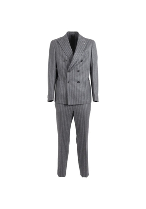 L.B.M. 1911 pinstripe double-breasted suit - Grey