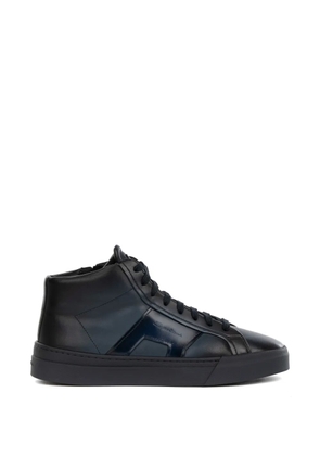 Santoni leather sneakers - Blue