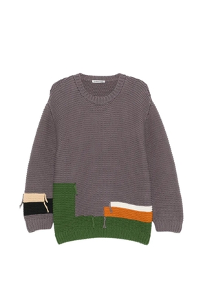 YMC patchwork sweater - Grey