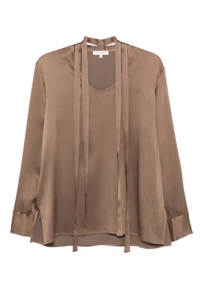 Antonelli strap-detail blouse - Brown