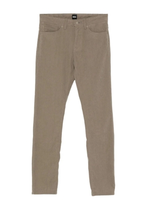 BOSS corduroy straight-leg trousers - Brown