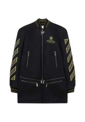 Off-White embroidered coat - Black
