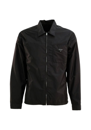 Prada triangle-logo jacket - Black