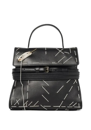 Moschino top-handle needle shoulder bag - Black