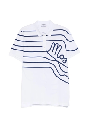 Moschino button polo shirt - White