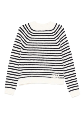 Semicouture striped-detail sweater - White