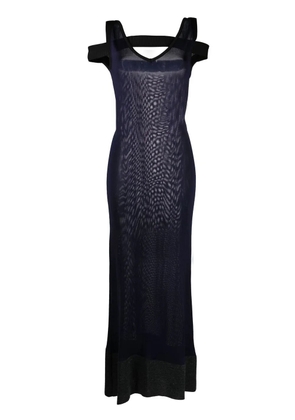 Jacquemus semi-sheer maxi dress - Blue