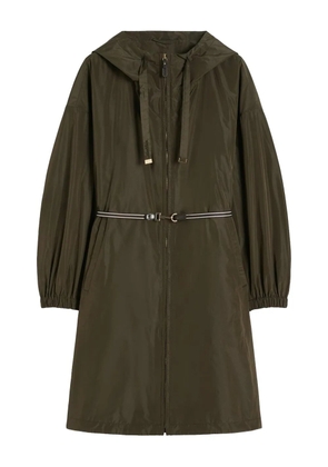 Max Mara hooded belted raincoat - Green