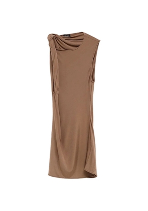 Atlein draped sleeveless top - Neutrals