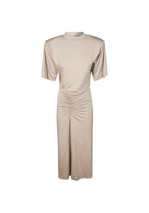 THE ANDAMANE ruched midi dress - Neutrals