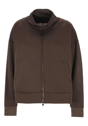 Lorena Antoniazzi zip-fastening sweatshirt - Brown