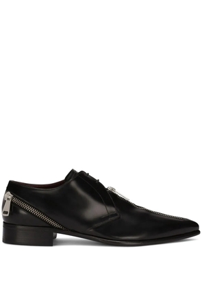 Dolce & Gabbana zip-detail Derby shoes - Black