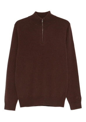 MC2 Saint Barth Jeremyn zip-up high-neck sweater - Brown