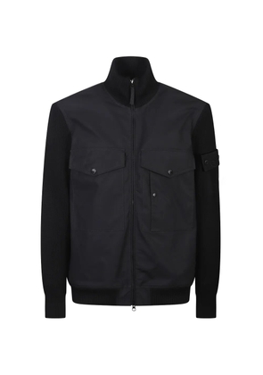Stone Island flap-pocket panelled jacket - Black