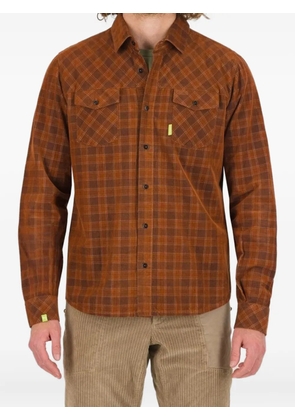 KARPOS Faina check pocket shirt - Brown
