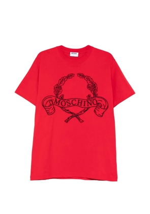 Moschino laurel logo T-shirt - Red