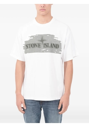 Stone Island logo-graphic T-shirt - White