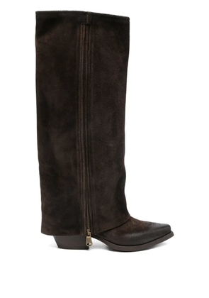 Metisse 45mm suede boots - Brown