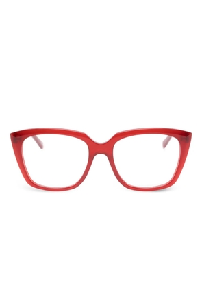 Balenciaga Eyewear geometric glasses - Red